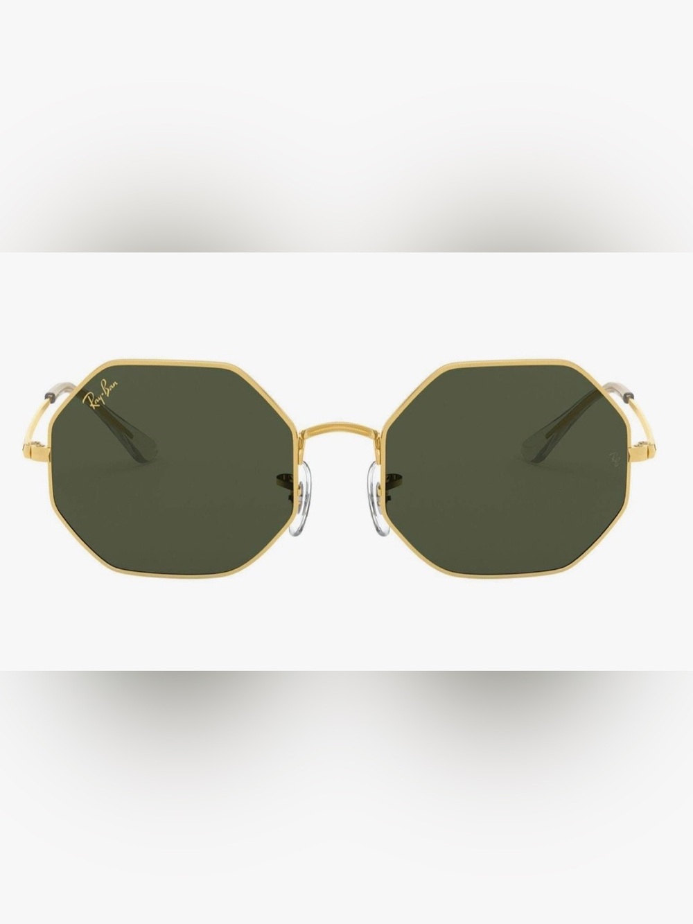 Ray-Ban Unisex Rb1972 Octagon Evolve Photochromic w case Sunglass Gold Green